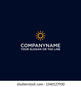 SIMPLE MODERN AND MINIMALIST SUN LOGO