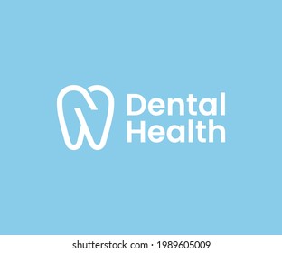 Simple Modern Minimalist Tooth logo design for Dental Health Clinic