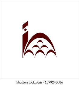 Simple modern mosque islamic logo