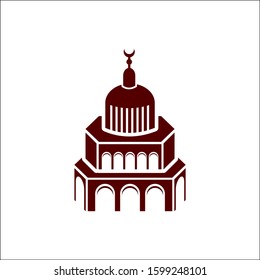 Simple modern mosque islamic logo