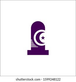 Simple modern mosque islamic logo
