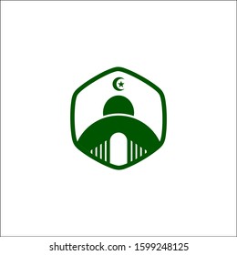 Simple modern mosque islamic logo