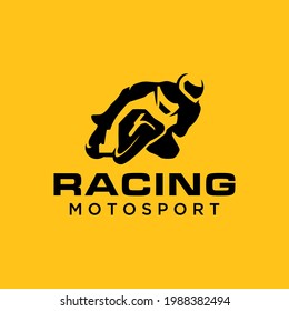 Simple and modern moto sport logo for company, business, community, team, etc.