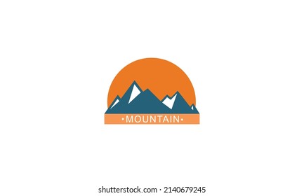 Diseño de un icono de montaña moderno