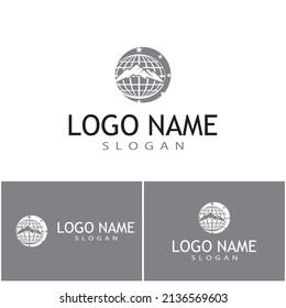 Simple Modern Mountain Landscape Logo Design Vector, Rocky Ice Top Mount Peak Silhouette