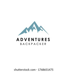 Vector de diseño de logotipo de montaña moderno sencillo