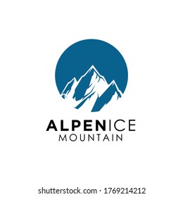 Simple Modern Mountain Logo Design inspiration