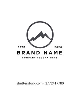 simple modern mountain logo design inspiration