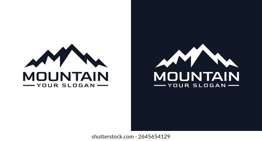 Diseño moderno simple del logotipo de la montaña