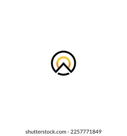 Simple and modern mountain logo vector design template