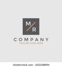 Simple Modern MR Logotype