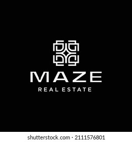 elementos de plantilla de diseño de logotipo MZE simples y modernos