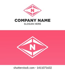 Simple and Modern N Letter Logo Template