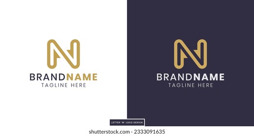 Simple and modern N letter logo design vector template,