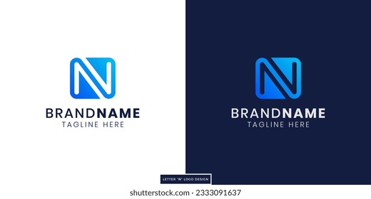 Simple and modern N letter logo design vector template,