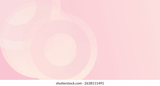 Simple modern nice art  minimalist banner background  pastel colorful  pink and yellow gradations. Circle effect