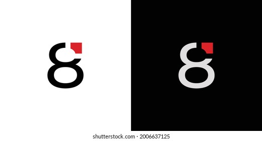 Simple and modern number 8 logo design