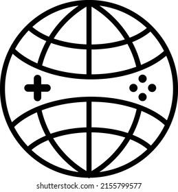 logotipo simple y moderno de un icono de juego en línea