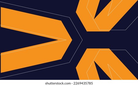 simple and modern orange abstract flat banner background