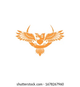 plantilla simple y moderna para el logotipo de los vectores de aves de búho