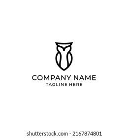 Simple and Modern owl Logo for company