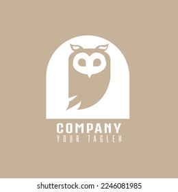 Simple and Modern owl logo for company, business, community, team etc.