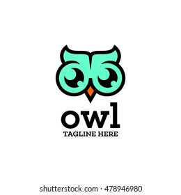 Simple Modern Owl Logo Template Stock Vector (Royalty Free) 478946959 ...