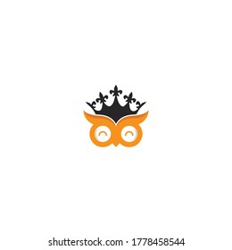 Simple y moderna plantilla de logotipo de la reina búho - inspiración para el logotipo de la cabeza de búho para su empresa 