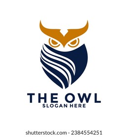 Logotipo de protección de búho simple y moderno para empresa, empresa, comunidad, equipo, etc.