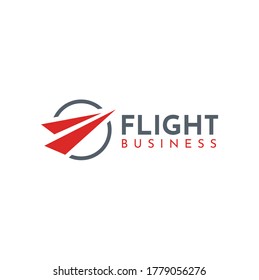 Simple Modern Paper Plane For Aircraft Aeroplane Airplane Aviation Logo Design