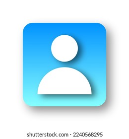 simple  modern person icon vector
