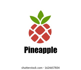 simple modern pineapple logo design inspiration