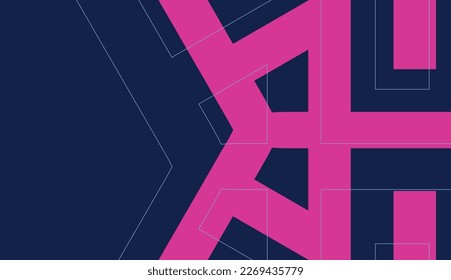 simple and modern pink abstract flat banner background