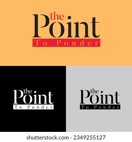 Idea de diseño de logotipos simples de puntos modernos para blogs y sitios web.