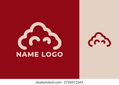 Diseño moderno simple del logotipo de las palomitas de maíz con el estilo creativo colorido para el cine, la película, el bocado, y la marca de la comida