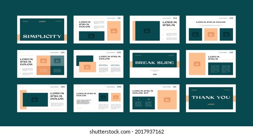 simple modern presentation slide layout design