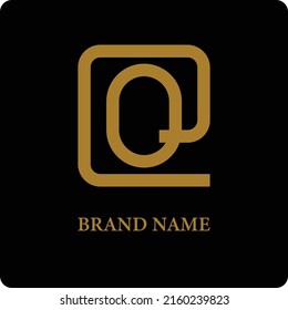 Simple modern Q letter alphabet logo design in vector formate.