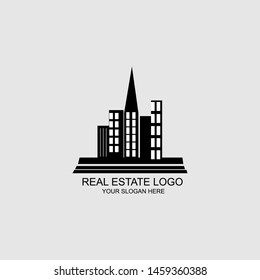 simple and modern real estate logo template