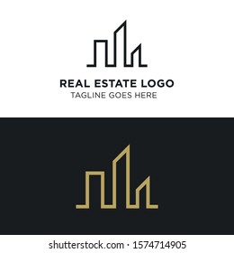 Simple and Modern Real Estate Logo Template for your Business