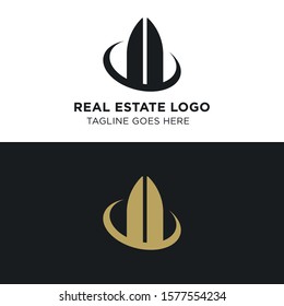 Simple and Modern Real Estate Logo Template for your Business