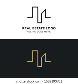 Simple and Modern Real Estate Logo Template for your Business