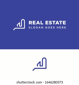 Simple and Modern Real Estate Logo Template for your Business
