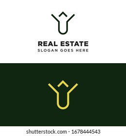Simple and Modern Real Estate Logo Template for your Business
