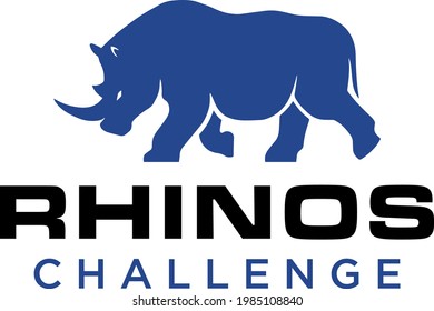 Simple and modern rhino logo for company, business, community, team, etc.