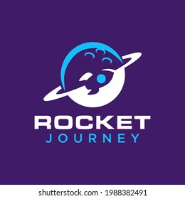 Simple and modern rocket space logo for company, business, community, team, etc.