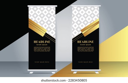 simple Banner de estilo moderno con un color dorado	