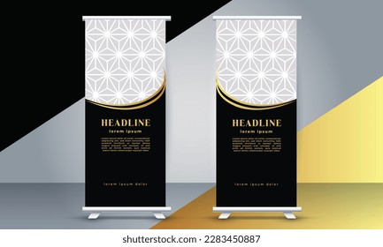 simple Banner de estilo moderno con un color dorado	