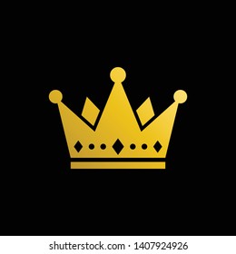 Simple Modern Royal Crown Icon Logo Symbols for Luxury Badges Card Invitations Decoration Element