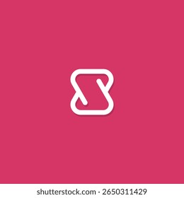 A simple, modern S logo with clean lines and a sleek, rounded design. Perfect for tech, digital, or creative brands. Minimal and professional look for versatile use.