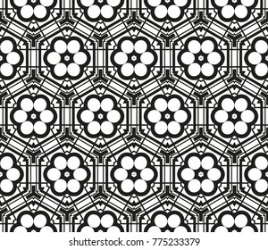 Simple modern seamless geometric pattern. For digital paper, textile print, page fill. Vector illustration